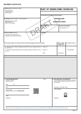 EUR.1 movement certificate CH to EU (draft) (PDF preview)